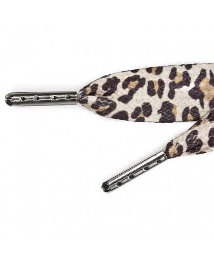 FASHION SHOE LACES TEXTIL BEIG LEOPARD 180cm 2