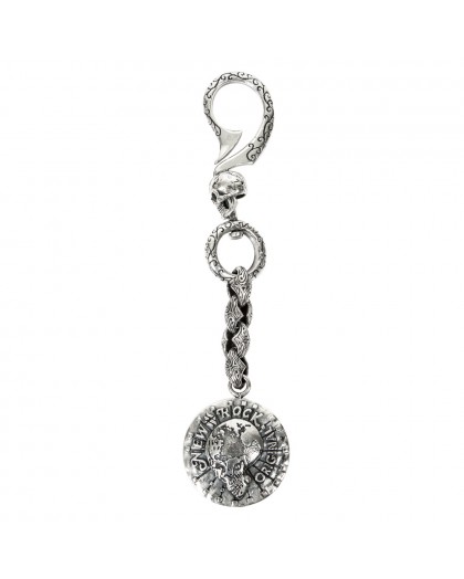 M.LLAVERO-S6 REAL SILVER NEW ROCK KEYRING