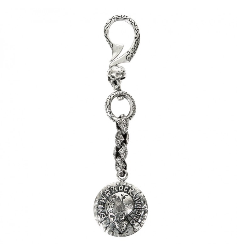 M.LLAVERO-S6 REAL SILVER NEW ROCK KEYRING