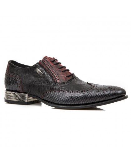 M.NW136-S8 PITON NEGRO GRAFITO REVESS ROJO PITONE NEGRO BOX 2