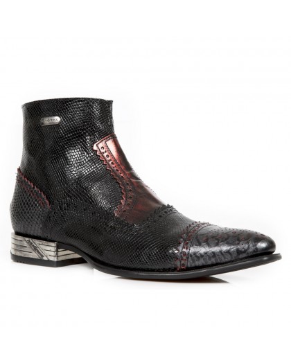 M.NW133-S7 PITON NEGRO GRAFITO REVESS ROJO PITONE NEGRO BOX 2