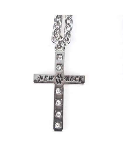 M.NRNECKLACE-S5 NEW ROCK CROSS NECKLACE 53715-N-CAD 2
