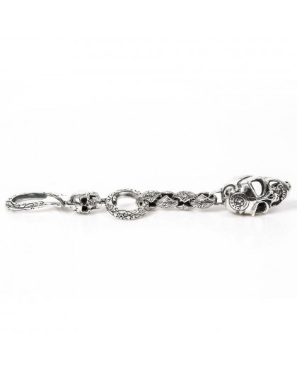 M.LLAVERO-S7 REAL SILVER NEW ROCK KEYRING 2