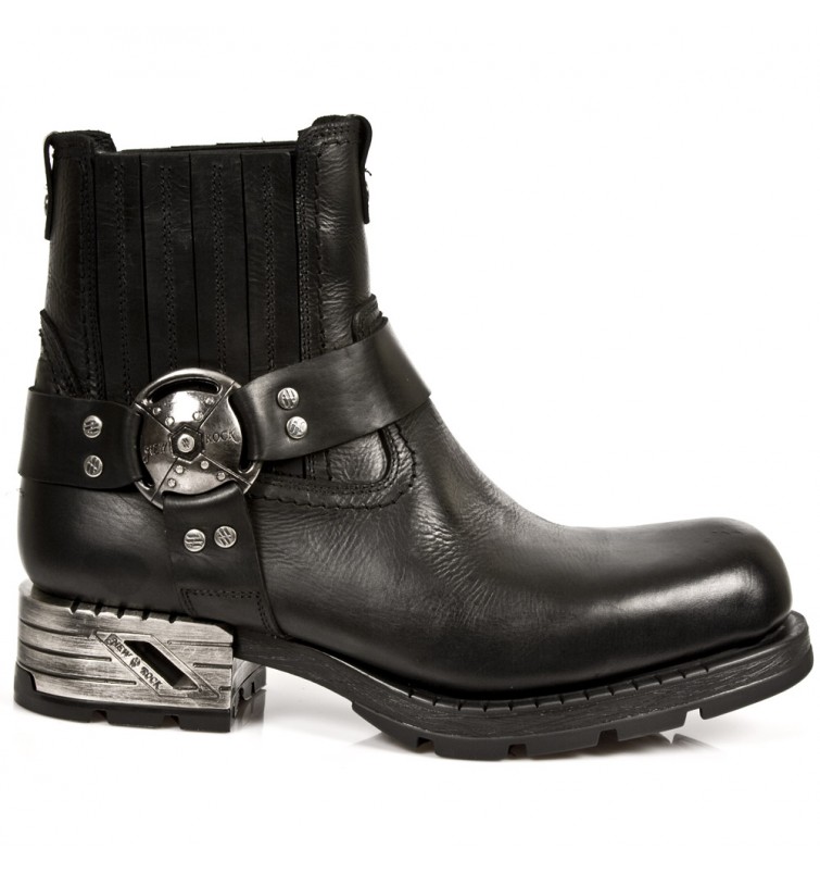 Style 7605 S1 Nero New Rock Boots Unisex Punk Gothic Stivali 