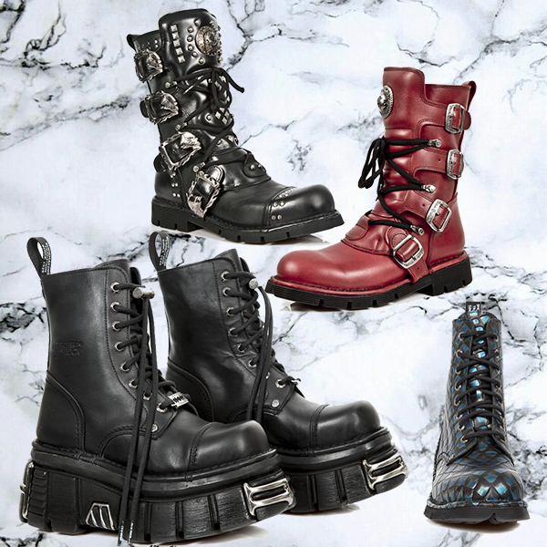 new rock biker boots uk